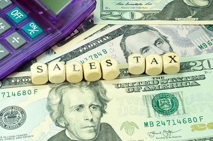 Sales Tax blocks on money